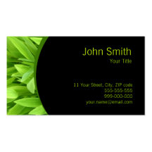 Green Leaves business card