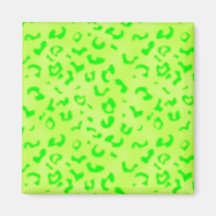 Green Leopard Magnet