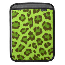 green leopard print sleeves for iPads