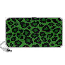 Green Leopard Print Speaker