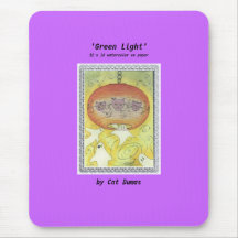 'Green Light', mousepad with art by Cat Dumas, ...