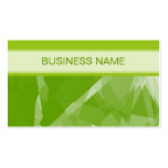 Green Lime Geometric Pattern and Plain Lime Business Card Template