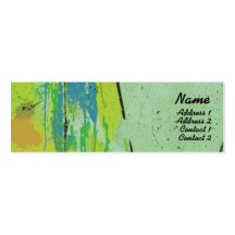 Green Lips - Skinny Business Card Templates