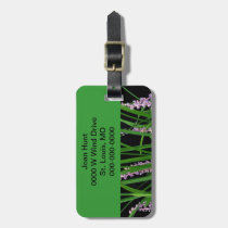 Green Lirope Grass Luggage Tag luggage tags