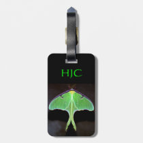 Green Luna Moth Luggage Tag luggage tags