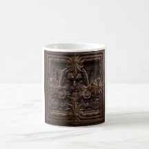 Green Man Carving Coffee Mug