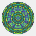 Green Mandala Stickers