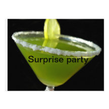 Green margarita invitations