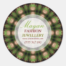 Green Mayan Fashion Jewellery Product Sticker