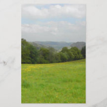 Green meadow. Countryside scenery. Custom Flyer