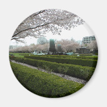 Green Monument III Fridge Magnets