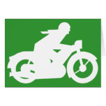 Green Motorbiker Sign Cards
