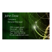 Green movement business card template