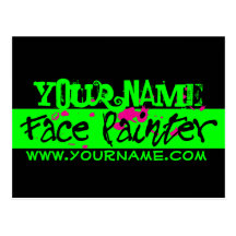 Green Neon Post Card