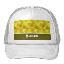 Green & Orange; Retro Mesh Hat