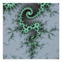 Green Ornament - stylish fractal design Photo