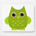 Green Owl Mouse Mats