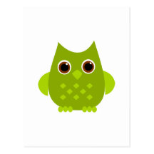 Green Owl Postcards