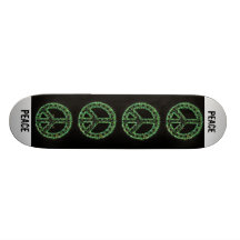 green peace sign skateboard