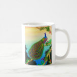 Green Peacock in the Jungle Coffee Mugs