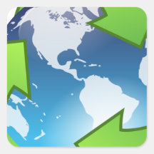 Green Planet Sticker