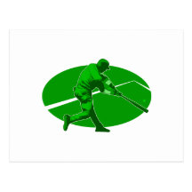 Green Player Post Cards
