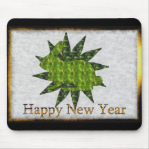 Green Rabbit Mouse Mat