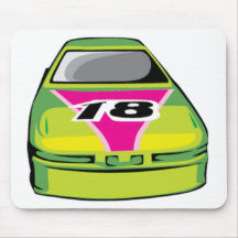 green race car mousepads