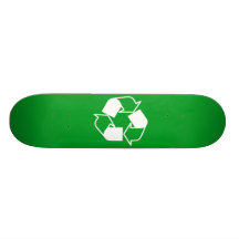 Green Recycle Skate Board Deck