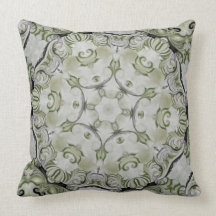 Green Rosette Pillows