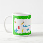 Green School Chalkboard Teachers Rule Mug