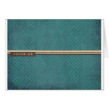 GREEN SCRAPBOOK MEMORIES CARDS