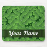 Green shamrock pattern mouse pads