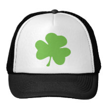 green shamrock trucker hats