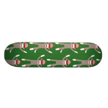 Green Sock Monkey Skateboard