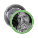 green speckles frame button