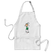 Green Stick Figure Cheerleader t-shirts and Gifts Aprons