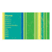Green Stripes Business Card