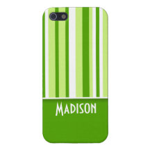 Green Stripes; Cute iPhone 5 Cover