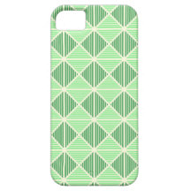 Green Stripes Pattern iPhone 5 Cases