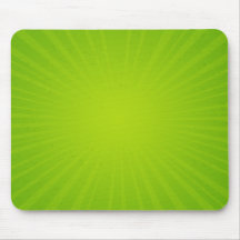 Green Sunburst Mouse Pad