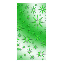 Green suns seamless pattern photo card