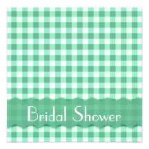 Green Tea Party Bridal Shower Announcement