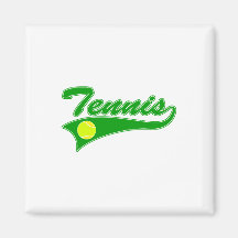 Green Tennis Magnet