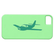 Green theme aeroplane love iphone 5 case