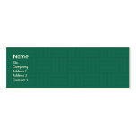 Green Tile - Skinny Business Card Templates