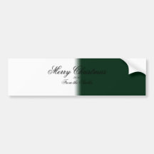 Green to White Fade Bumper Stickers