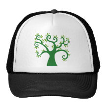 Green Tree graphic causes environment fairytale Hats