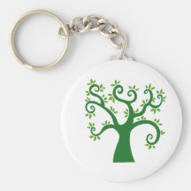 Green Tree Key Chains