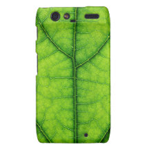 green tree leaf texture pattern case motorola droid RAZR case